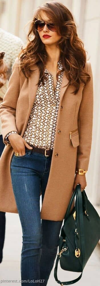 Gold Jewelry and Camel Coats