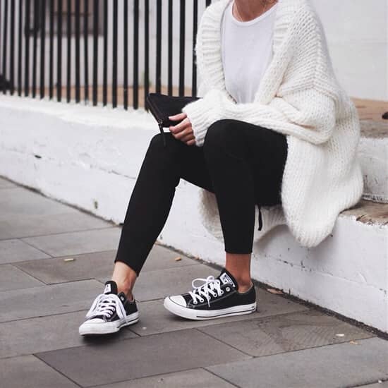 Classic Converse with a Wool Pull-Over