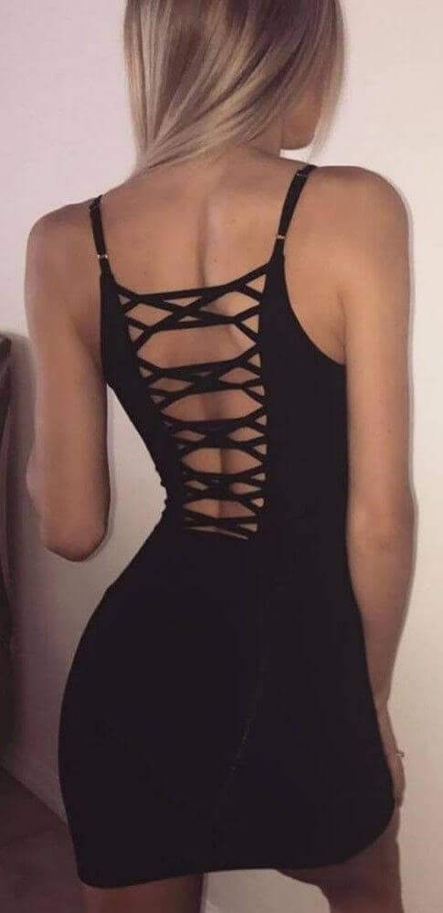 Club Legend Lace-Up Tank Dress