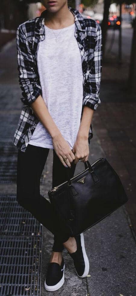 Flannel and Vans- Perfect Winter Wear!