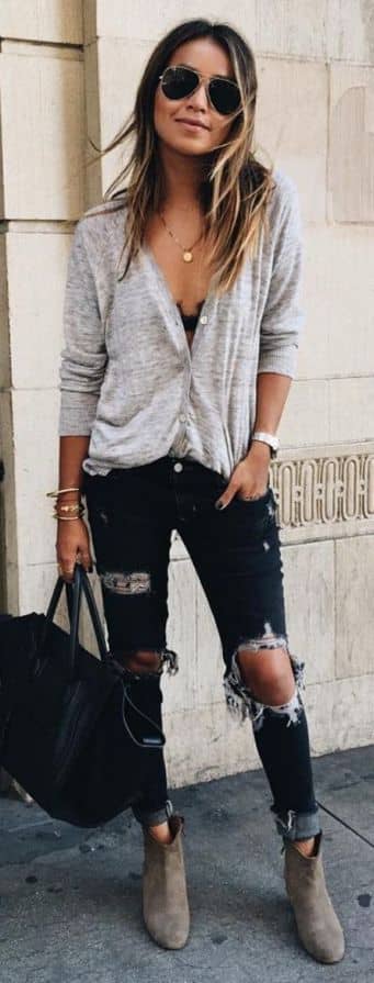 25 Ripped Jeans Outfits That Prove Denim Is Here to Stay