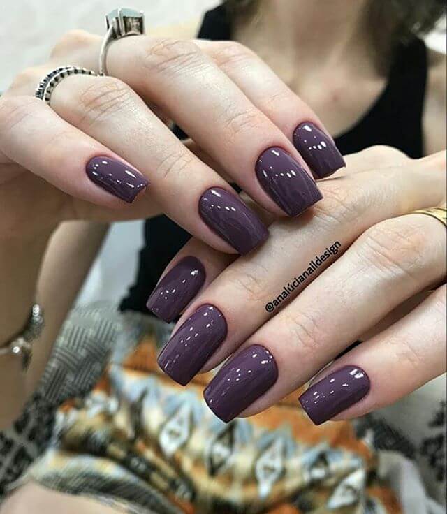Rich and Regal Purple Nails