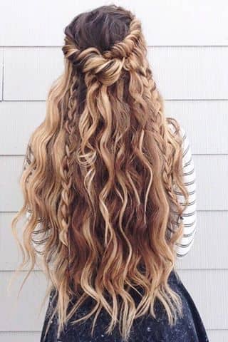 Half-up Twist With Curls