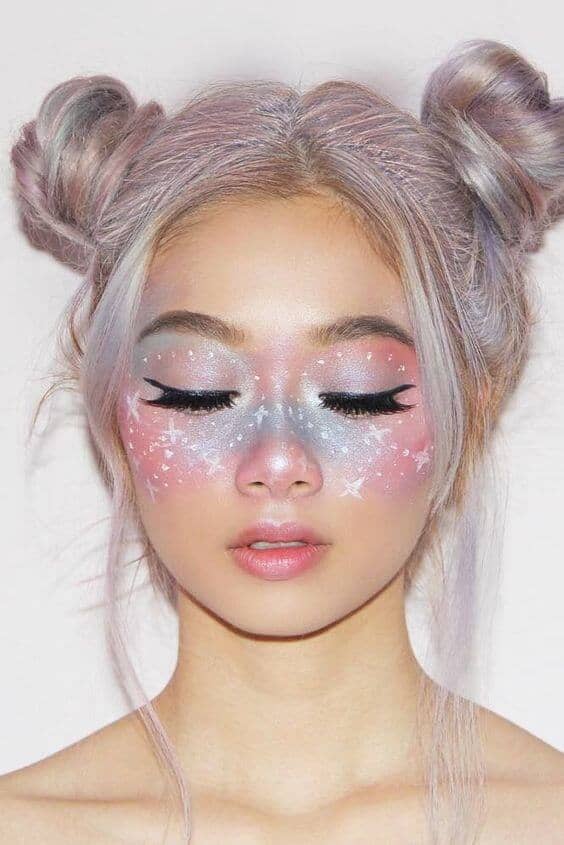 Iridescent Pastel Ombre Mask