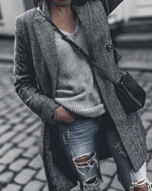 Grey Trench Coats Are Iconic