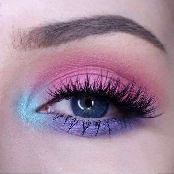 Vibrant Rainbow Smoky Eye