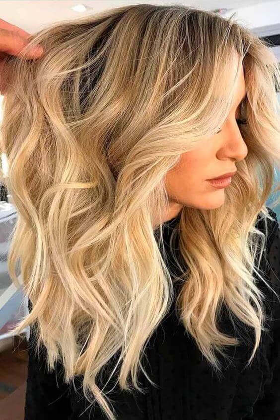 Bright Golden Blonde Balayage