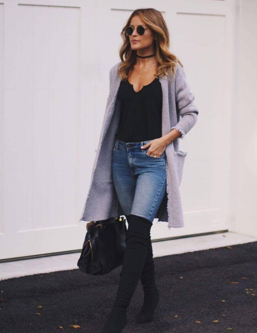 Wear Second Skin Suede Boots Over Jeans