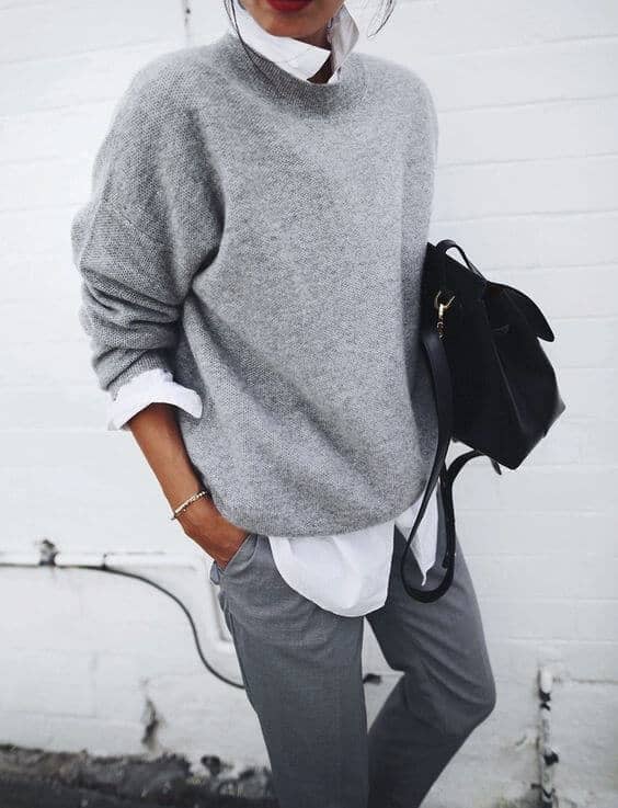 Dress Up Grey Sweaters