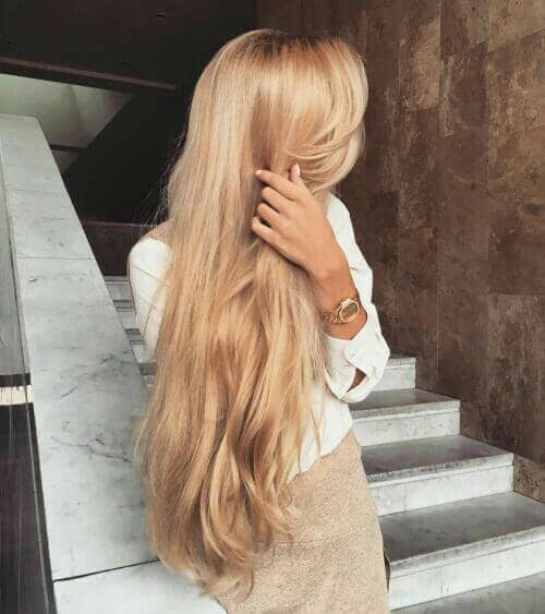 Honey Blonde Allover Haircolor