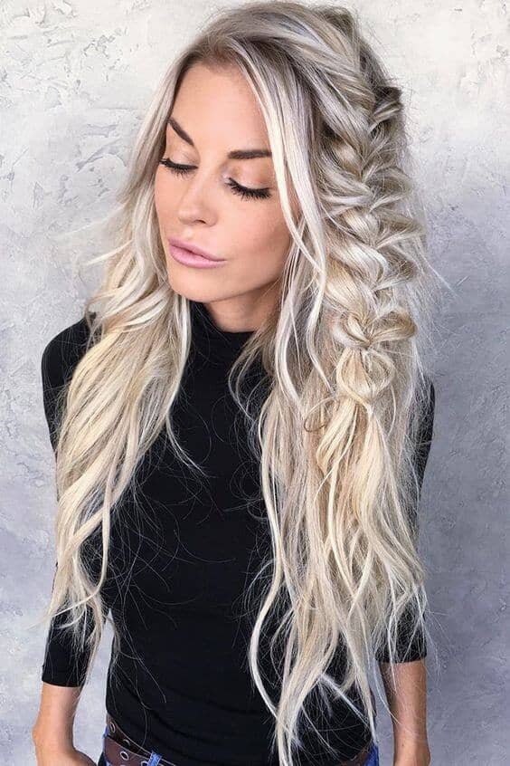 Loose Side Waterfall Braid