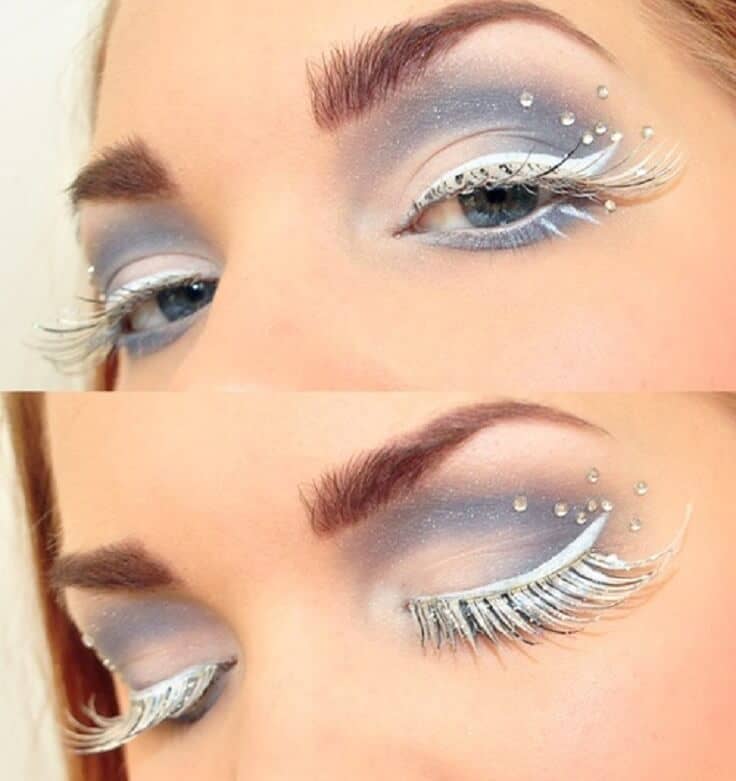 Shimmery Ice Princess Eye Look