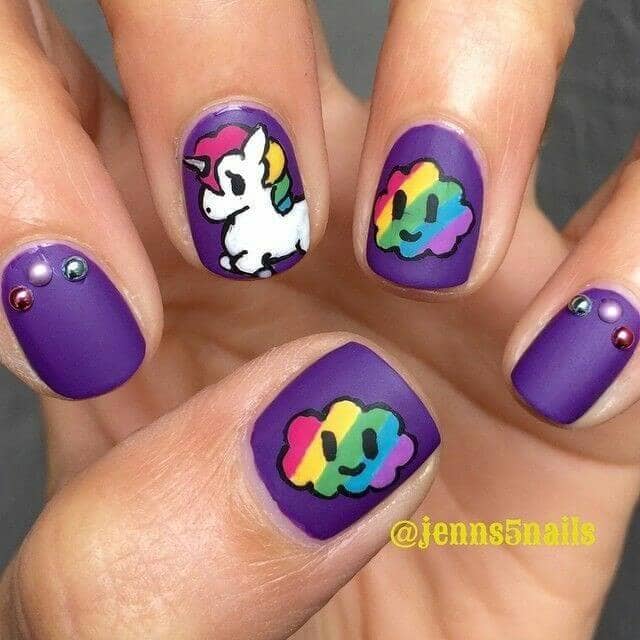 50 Magical Unicorn Nail Designs You Will Go Crazy For