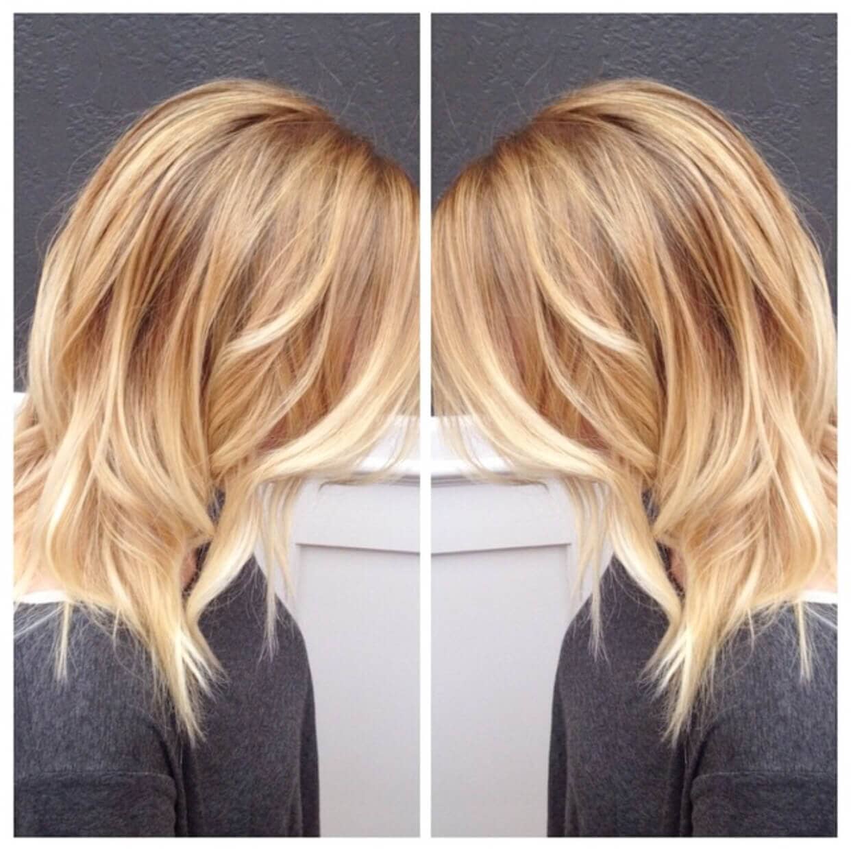 Honey To Platinum Balayage