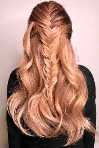 Cascading Fishtail Christmas Hairstyle