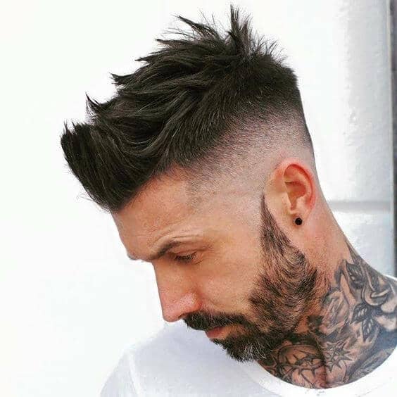 High Fade With Textured Top