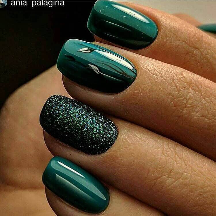 Christmas Tree And Mint Green With Glitter Accent