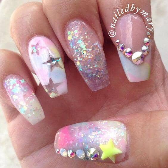 Be a Star with Unicorn Nails