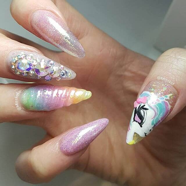 Glitter, Crystals, and a Unicorn Face