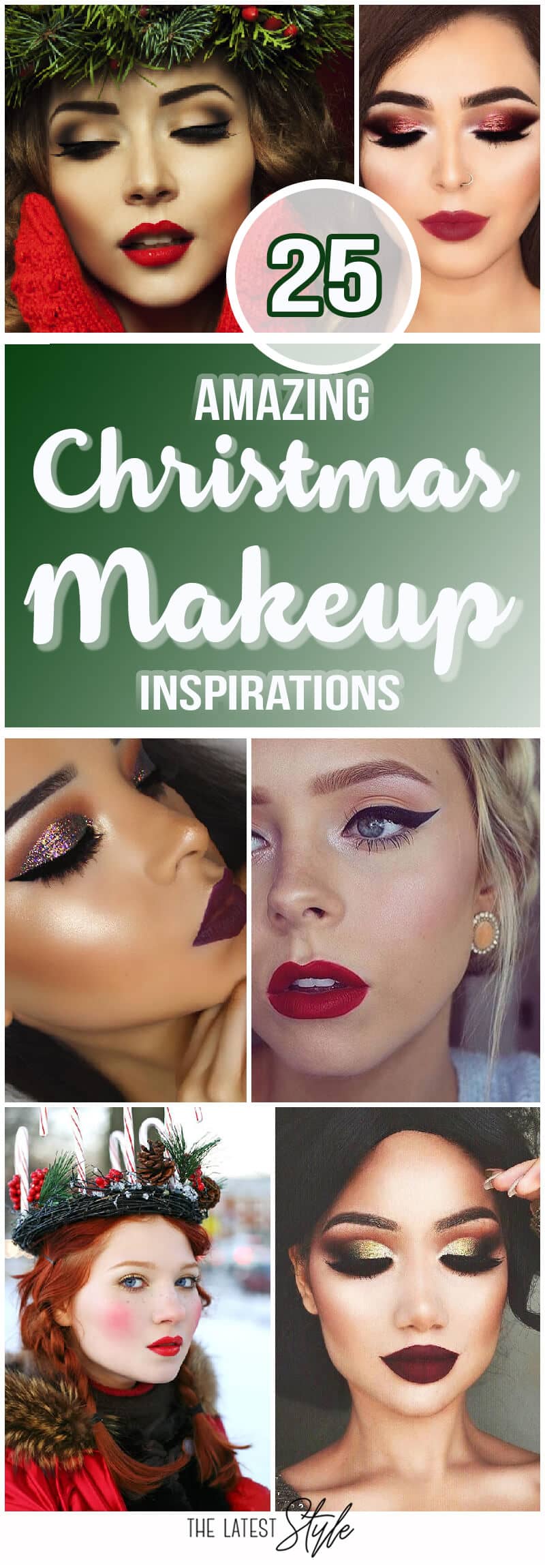 25 Pretty Christmas Makeup Ideas To Make You Look Hot