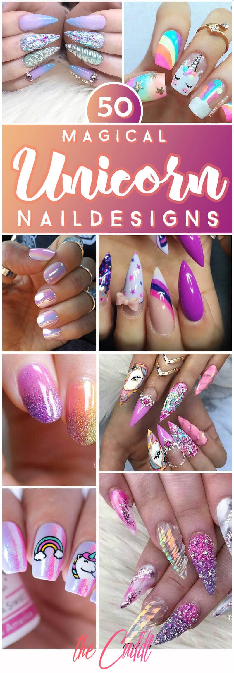 50 Magical Unicorn Nail Designs You Will Go Crazy For