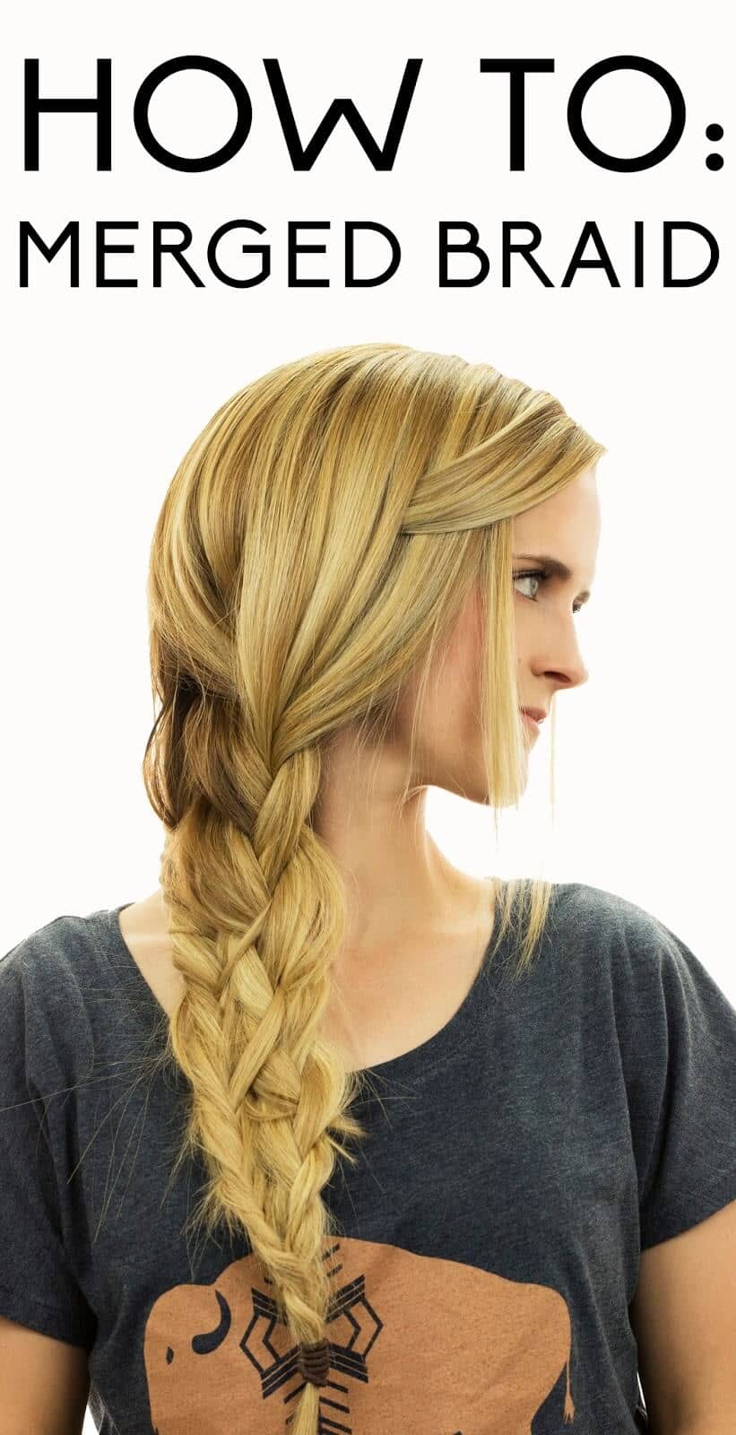 Sideswept Bangs with Combo Braid