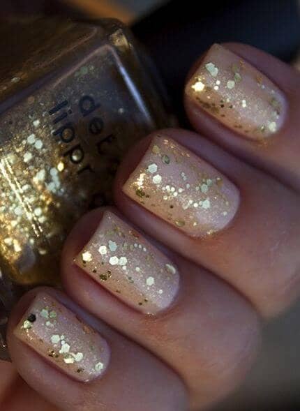 Nude New Years Eve Nails