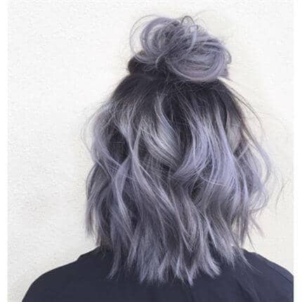 Purple And Silver Ombre Lob