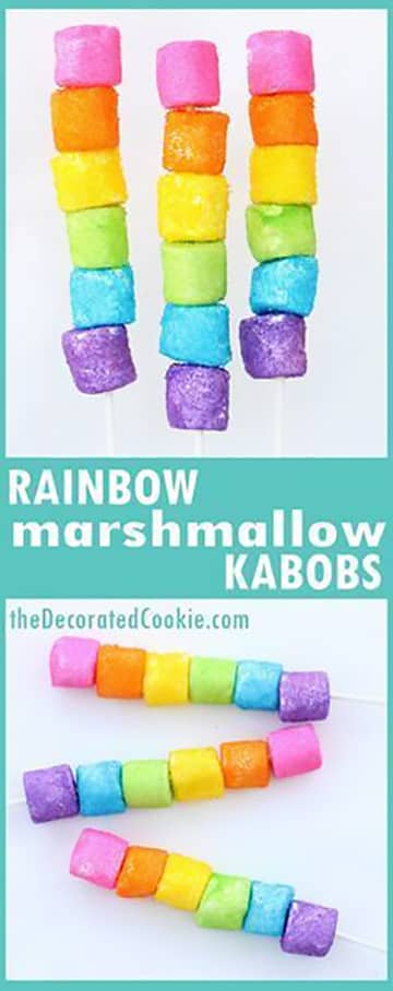 Rainbow Unicorn Kibble Lollies