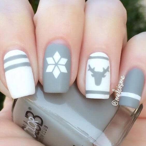Neutral Gray and White Silhouettes