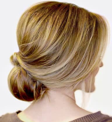 Voluminous Crown With Side-swept Low Chignon