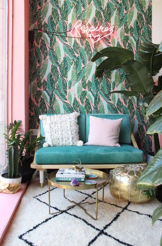 Kitschy Floridian Accent Wall