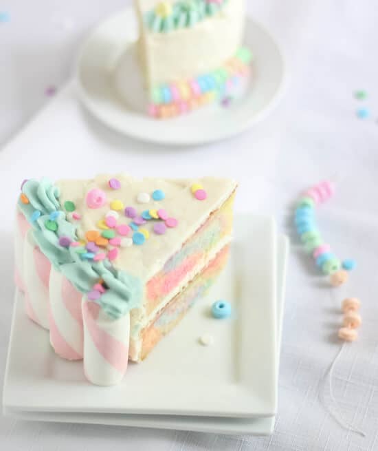 Candyland Double-Layer Rainbow Cake
