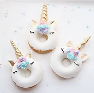 Rainbow Unicorn Sugar Donuts