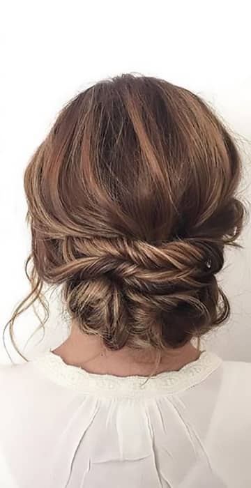 Low Bun With Twists