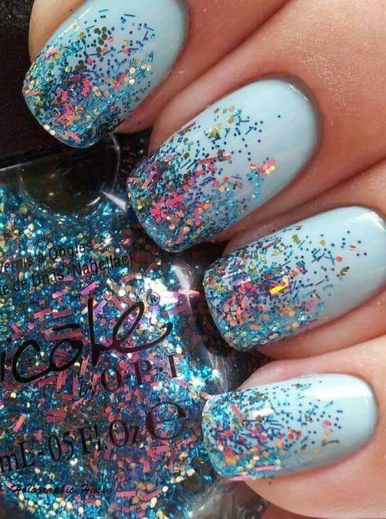 Rock Star Baby Blue Manicure