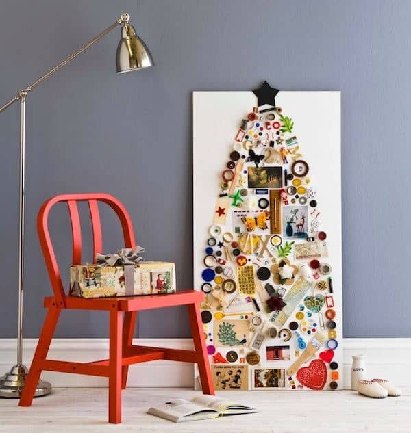 A Christmas Tree Collage