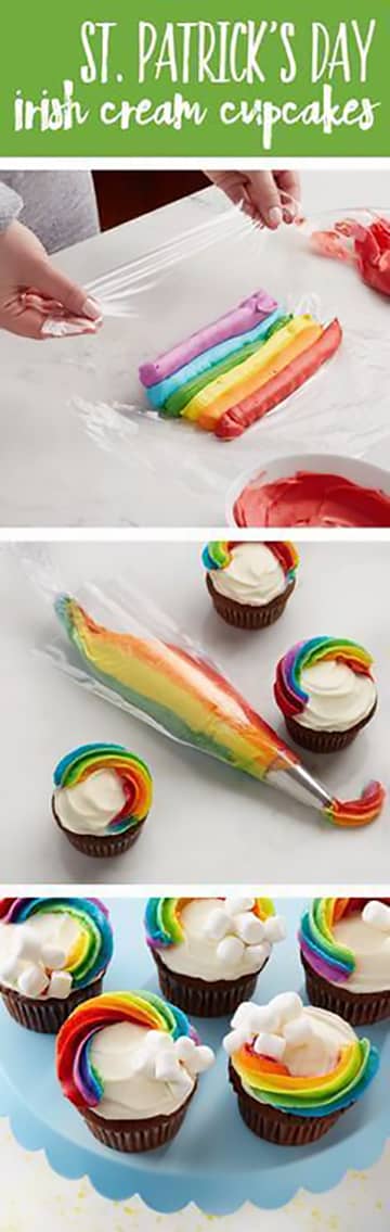 Rainbow Cloud Creamy Cupcakes