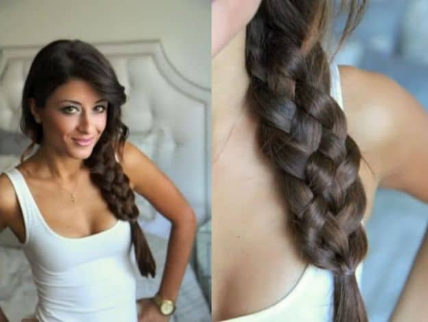 One-Sided Chic Fishtail Braid