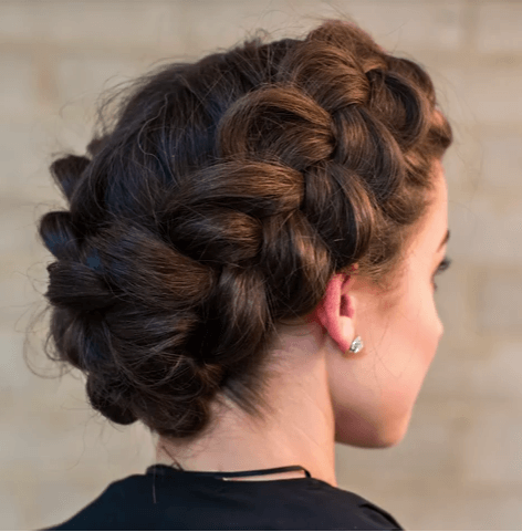 Regal Tied Up Crown Braid