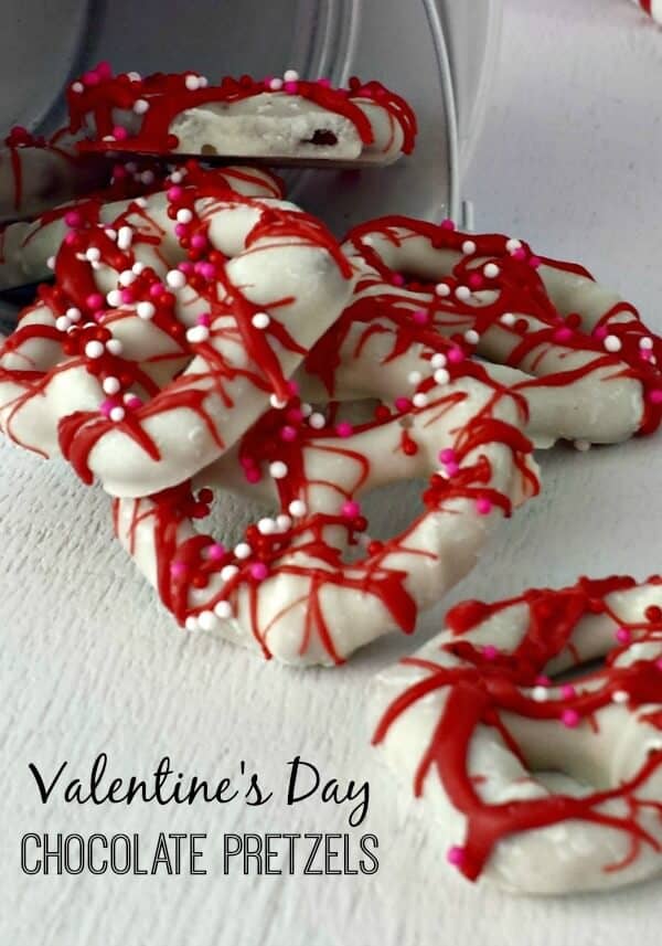 Bright Striped Red and White Pretzels