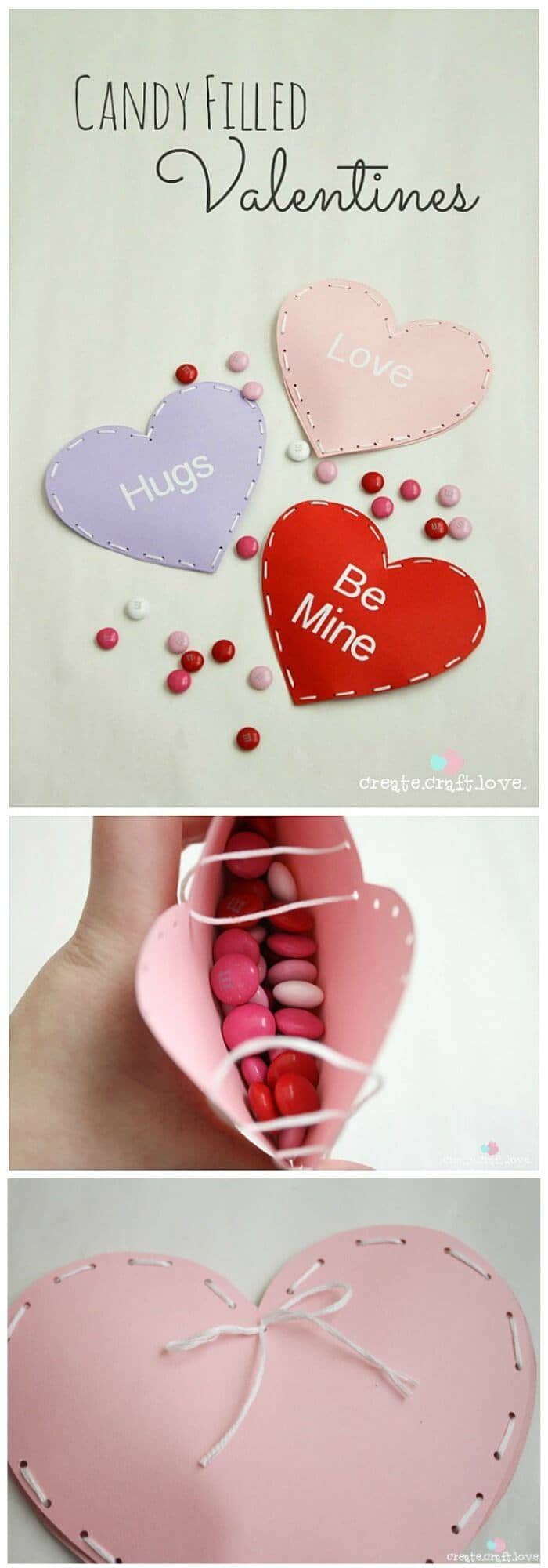 No-Sew Candy Heart Message Sachets