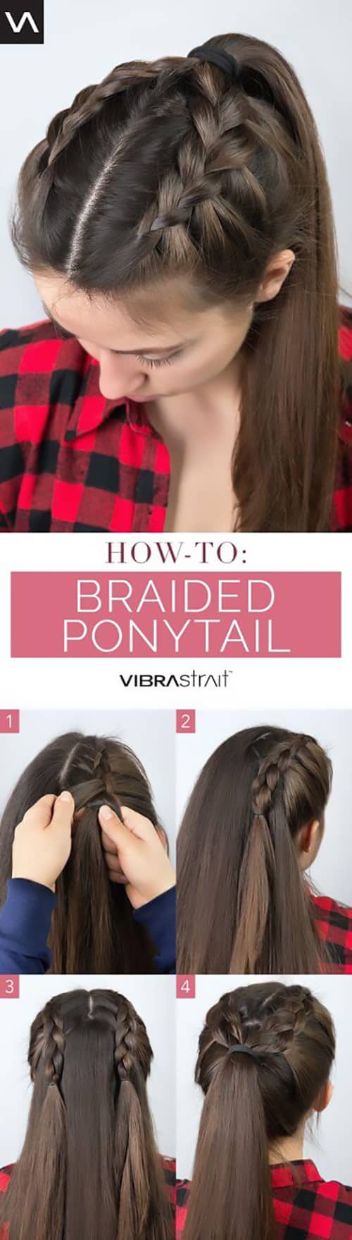 Crown Braided High Ponytail