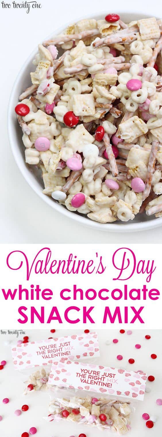 Valentine’s Day Puppy Chow Candy