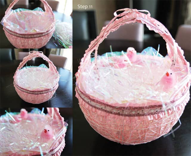 Delicate Pink Basket for Little Girls