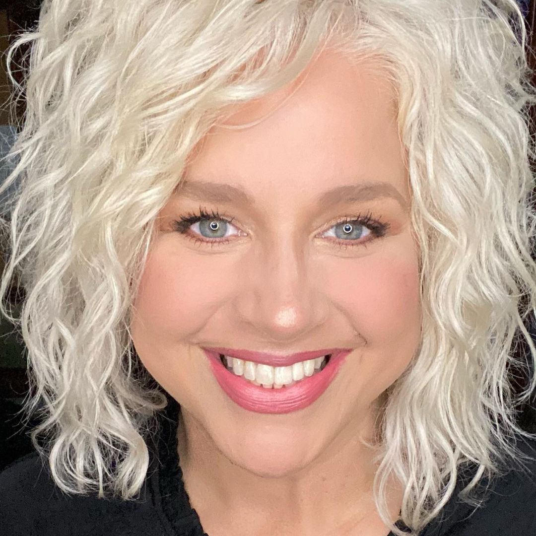 Short, Asymmetrical Platinum blond Curls Short Blonde Hairstyles