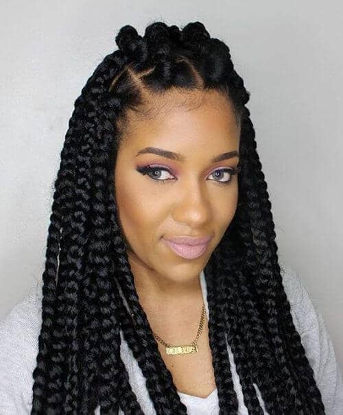 Goddess Braid Half Up and Half Down Style