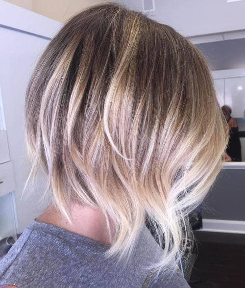 Layered Ash Blonde Lob for Fine Hair