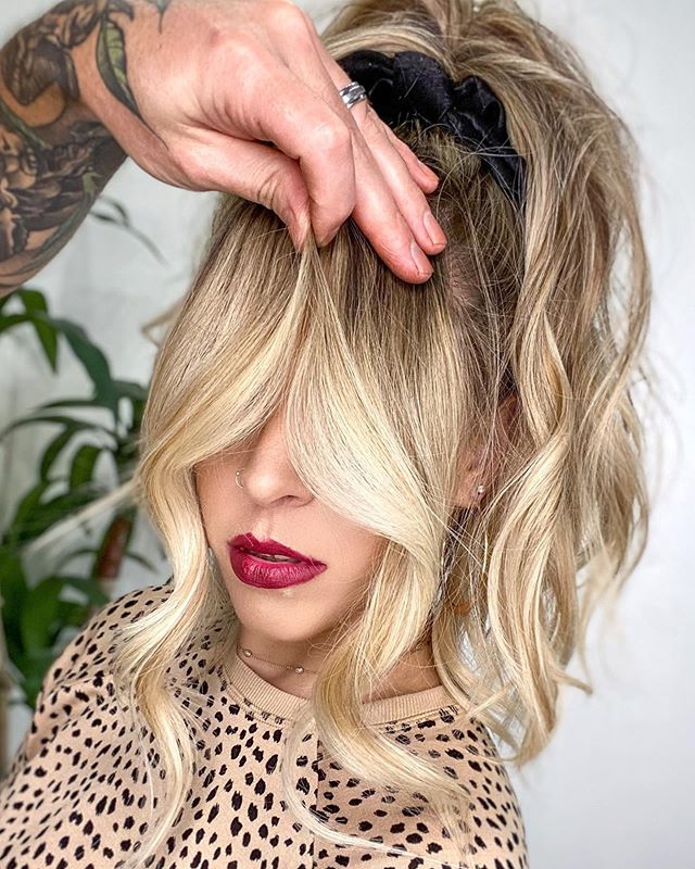 Brown To Blonde Balayage With Curtain Bangs - Reverse Balayage: Everything You Need To Know About This Technique