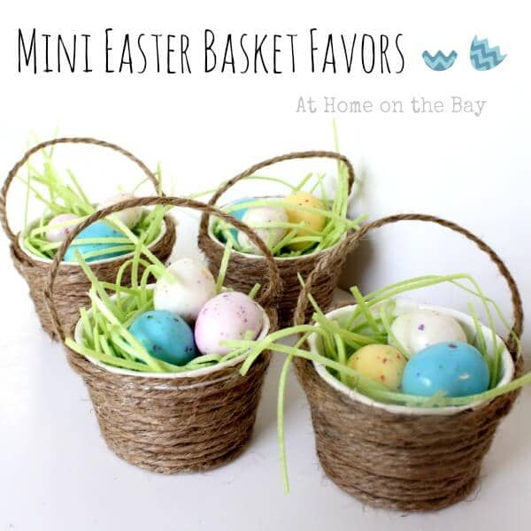 DIY Easter Basket Idea with Twine